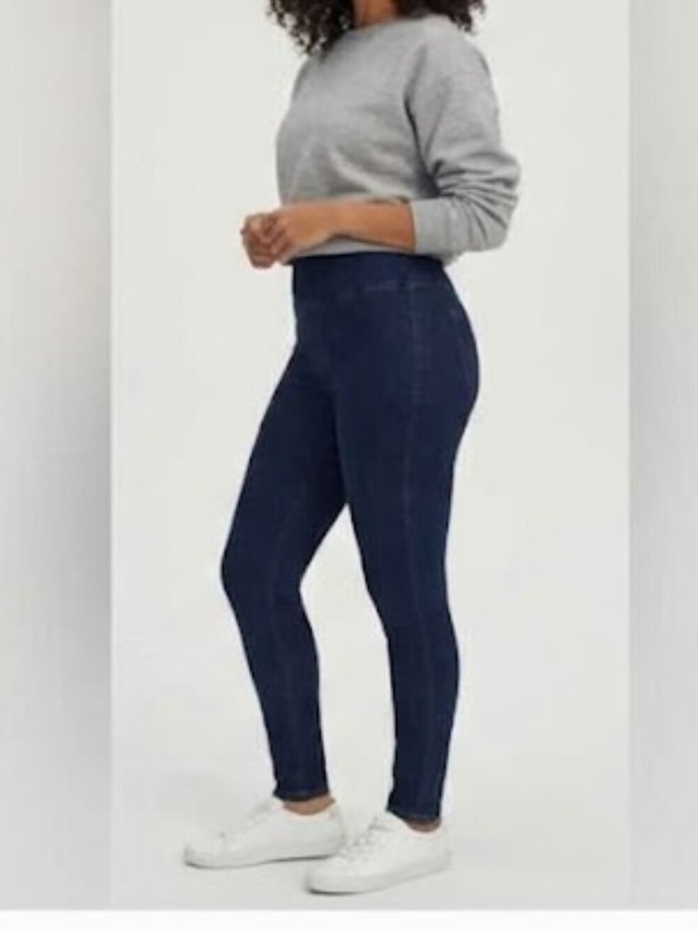 Yoga Jeans Rachel Skinny High Rise Pull On Dark Wash Denim Jeans 32